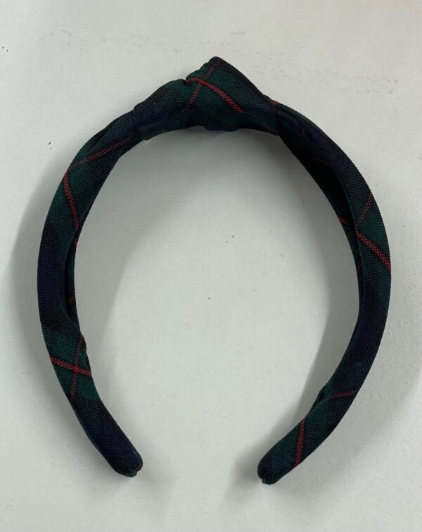 Knotted Plaid Headband
