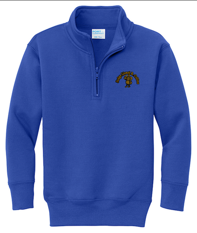 Lionel Collins 1/4 Zip Sweatshirt - Royal Blue - All Grades