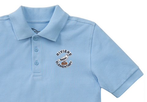 Marie Riviere Elementary Light Blue Polo - 1st-5th Grades