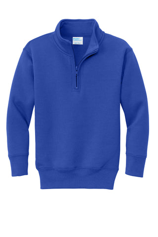 Plain 1/4 Zip Sweatshirt - Royal