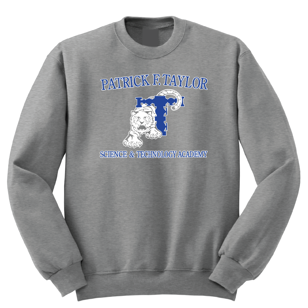 Patrick Taylor Full Chest Crew Sweatshirt - Grey - All Grades