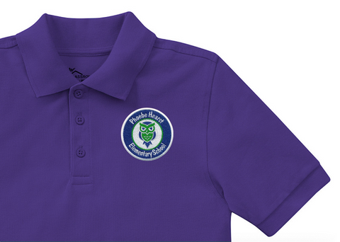 Phoebe Hearst School Purple Polo - Pre-K-K