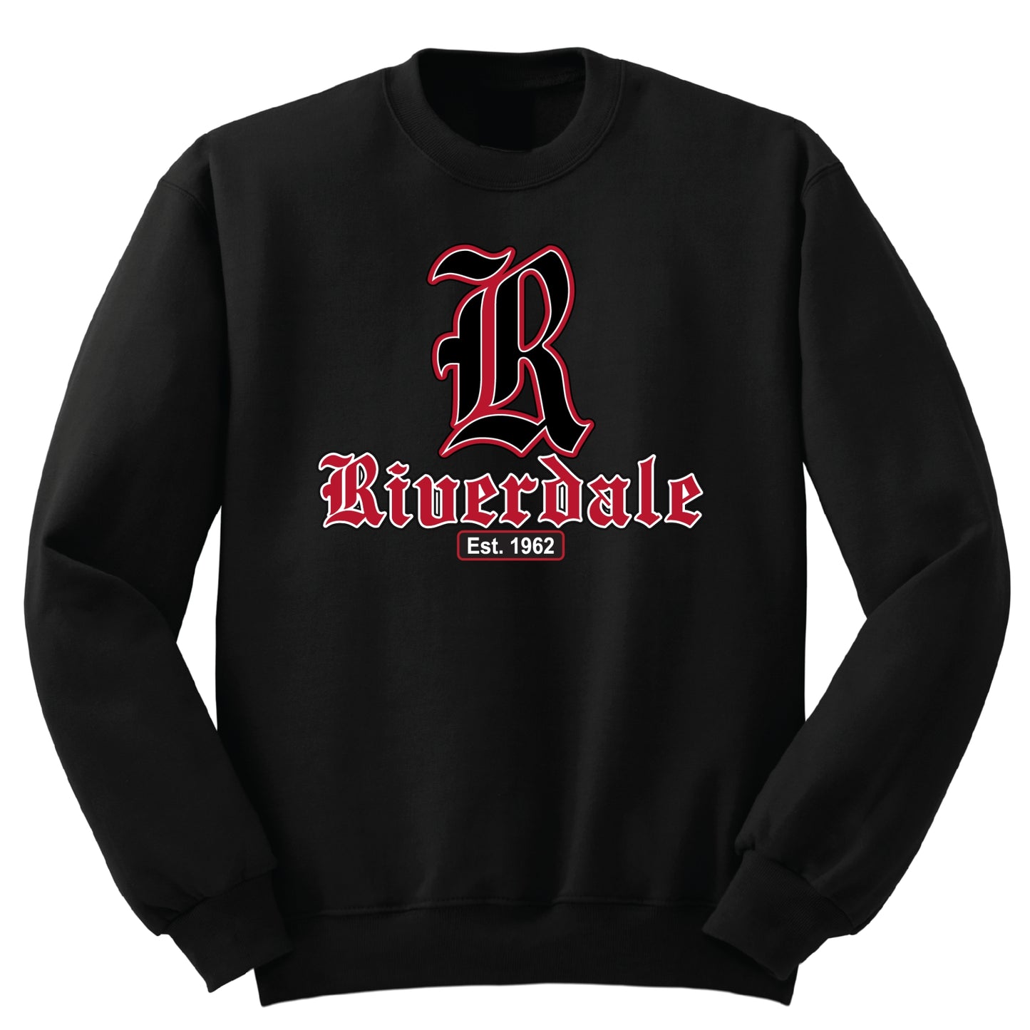 Riverdale High Crew Sweatshirt - Black - All Grades (Big R)