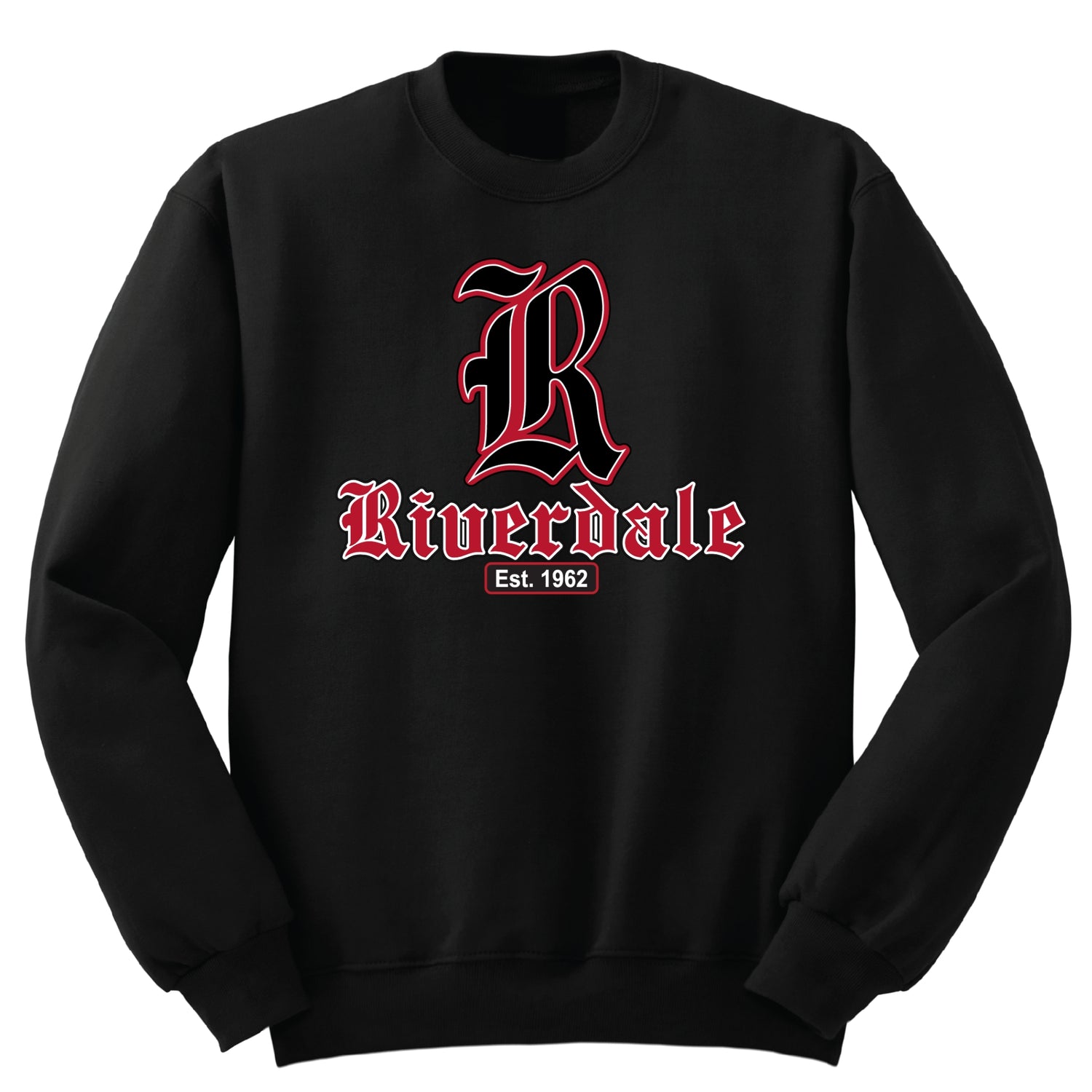Riverdale High Crew Sweatshirt - Black - All Grades (Big R)