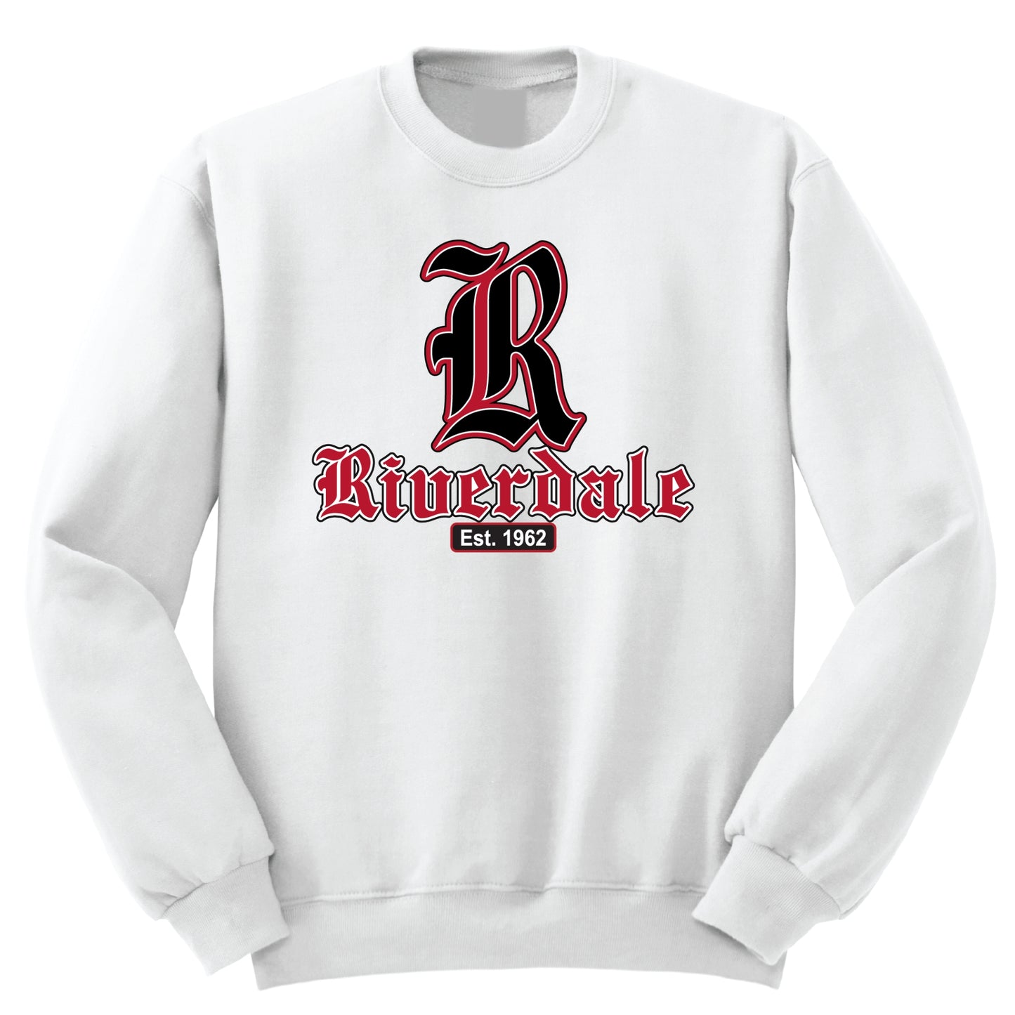 Riverdale High Crew Sweatshirt - White - All Grades (Big R)