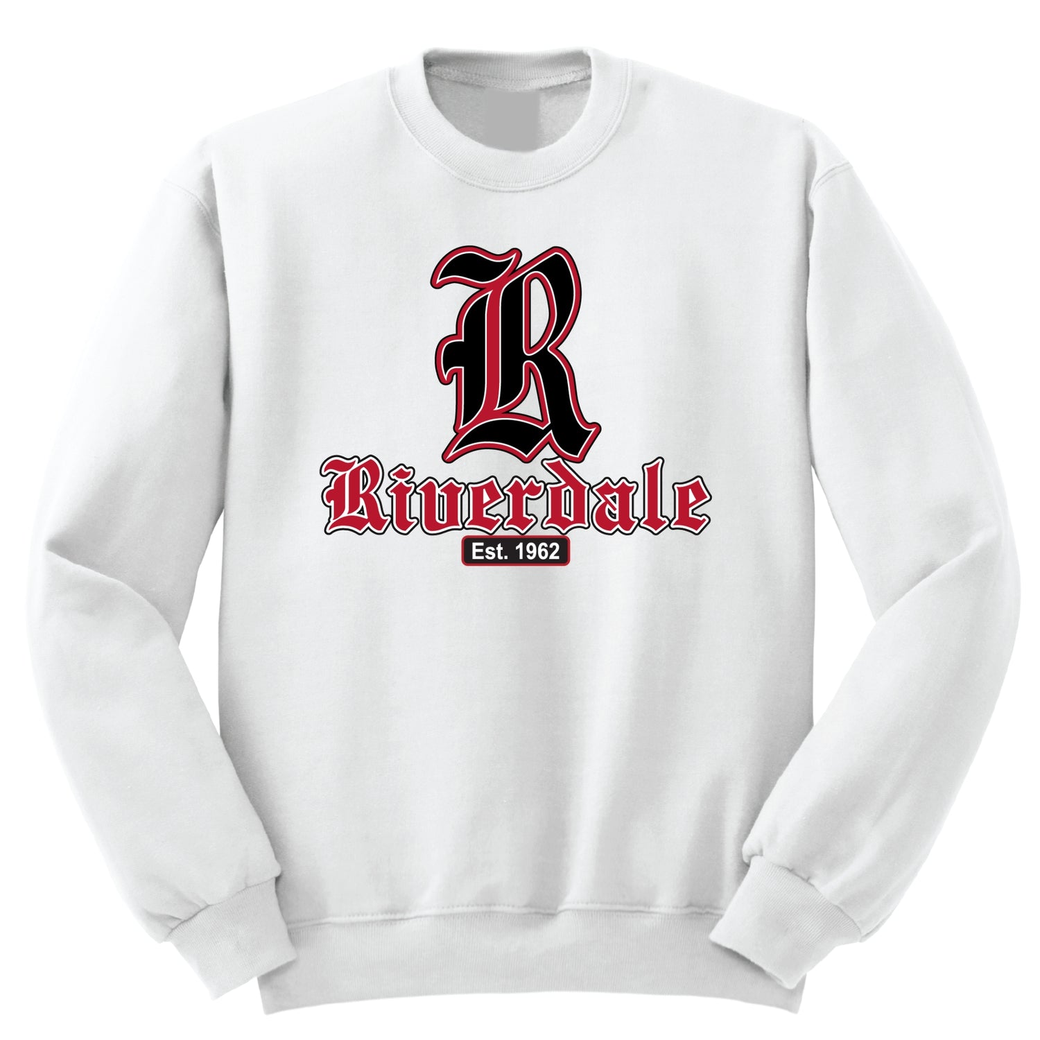 Riverdale High Crew Sweatshirt - White - All Grades (Big R)