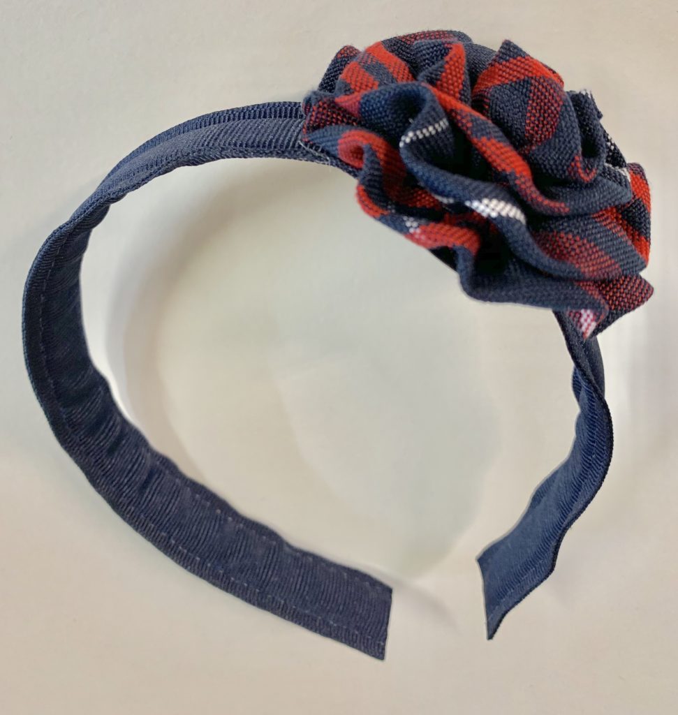 Navy Headband with Rosette