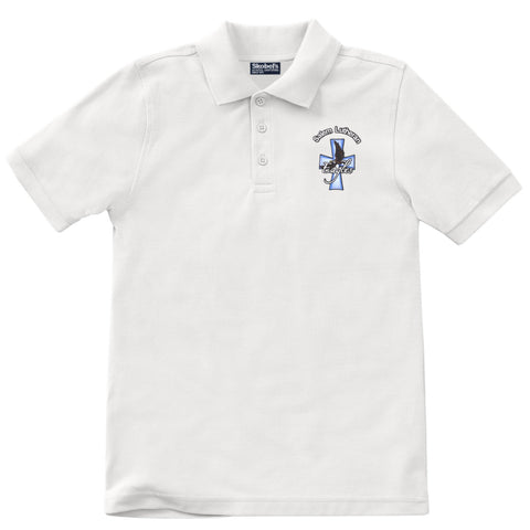 Salem Lutheran School Pique Polo - White