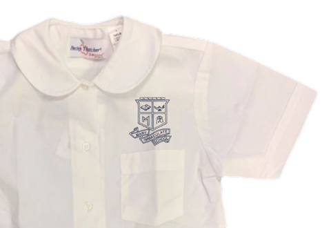 Mary Immaculate School Round Collar Blouse - White - TK - 5th Grades - Coming Soon