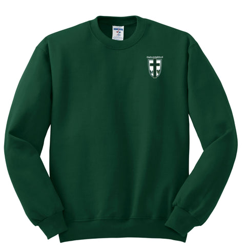 St. Dominic School Crew Sweatshirt - Dark Green