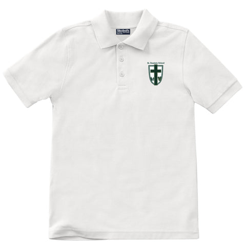 St. Dominic School Polo - White