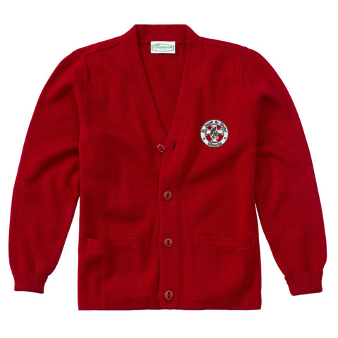 St. Joseph The Worker School Cardigan - Red - Coming Soon