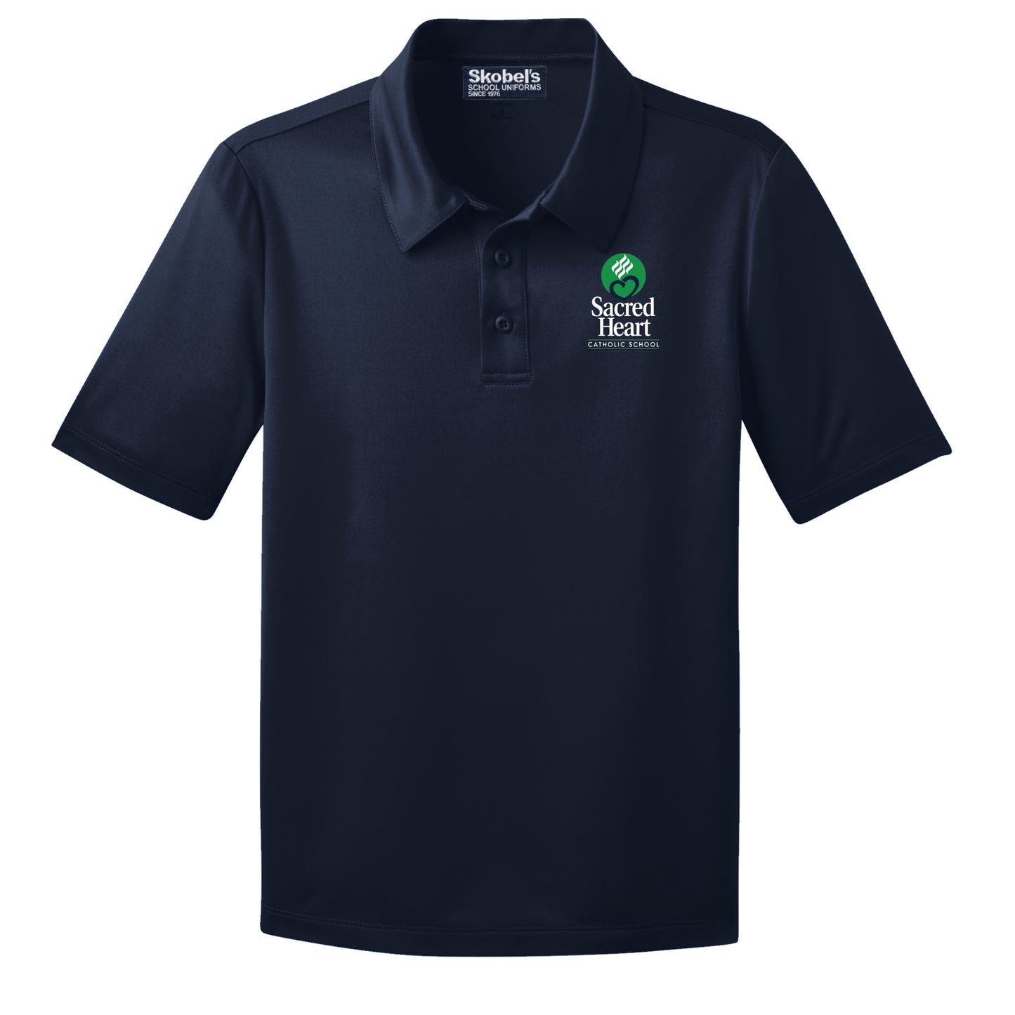 Sacred Heart Catholic School Dry-Fit Polo - Navy
