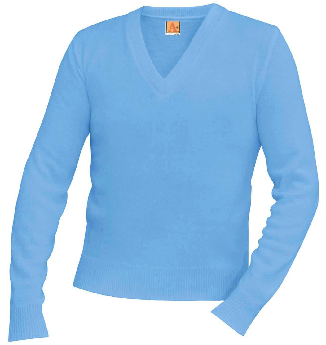 Treasure Valley Classical Academy Pullover Sweater with Logo - LT. Blue
