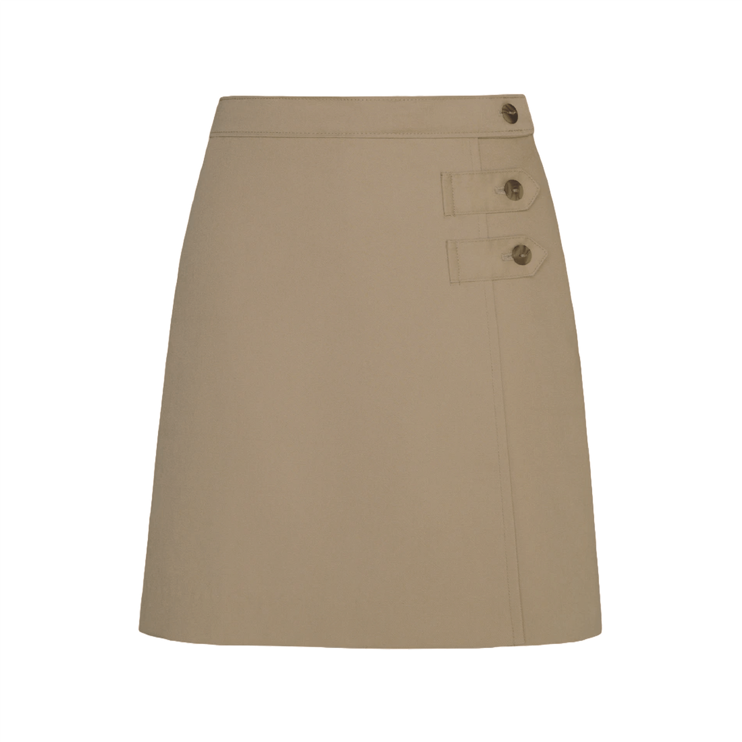 Skobel's Girls Double Pleated Tab Skort - Khaki