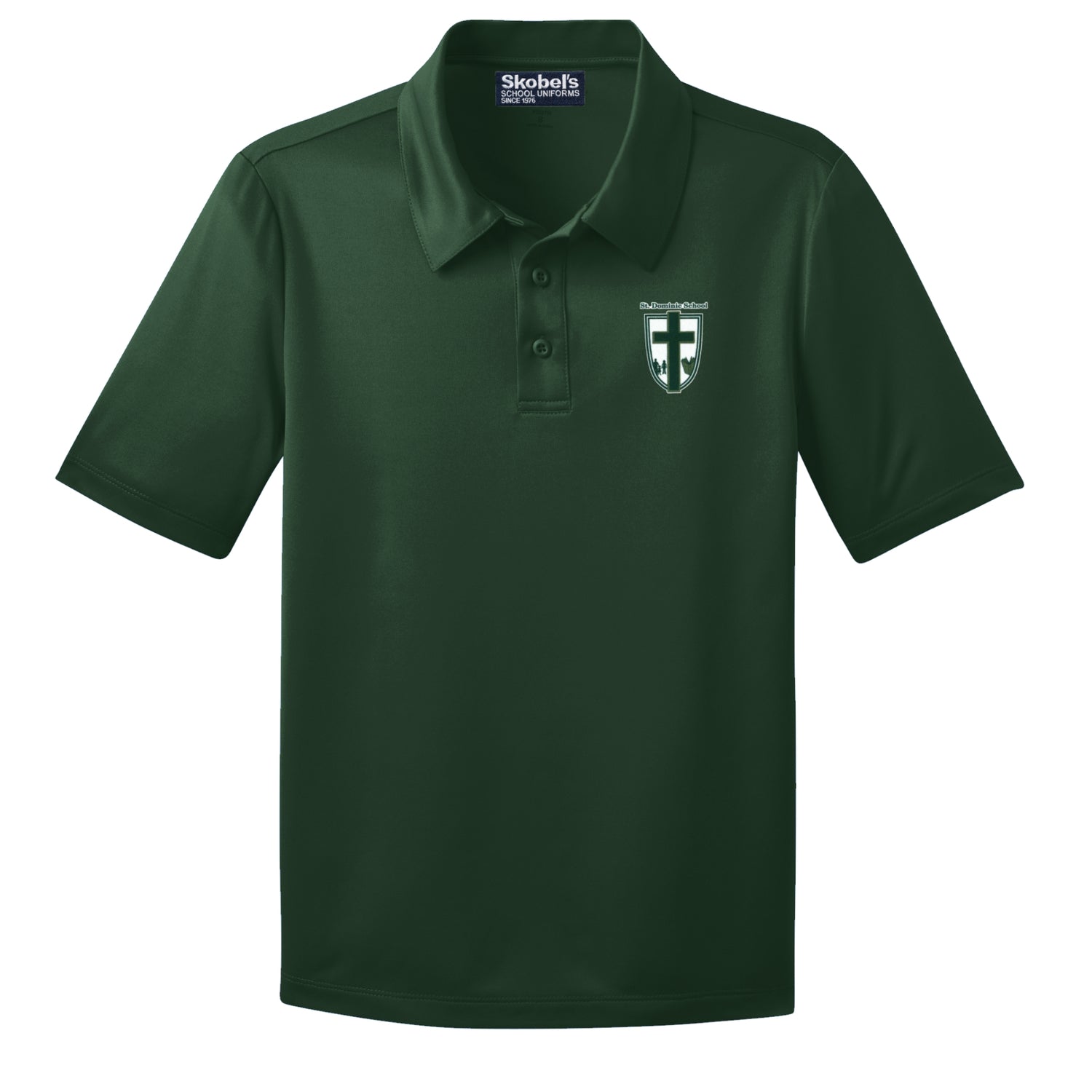 St. Dominic School Dryfit Polo - Dark Green