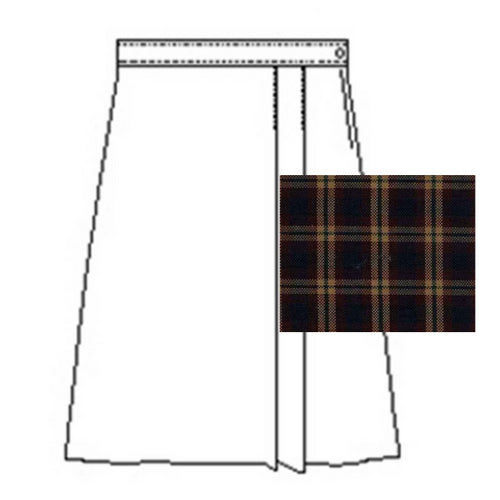 Xavier Plaid Front Pleat Skort