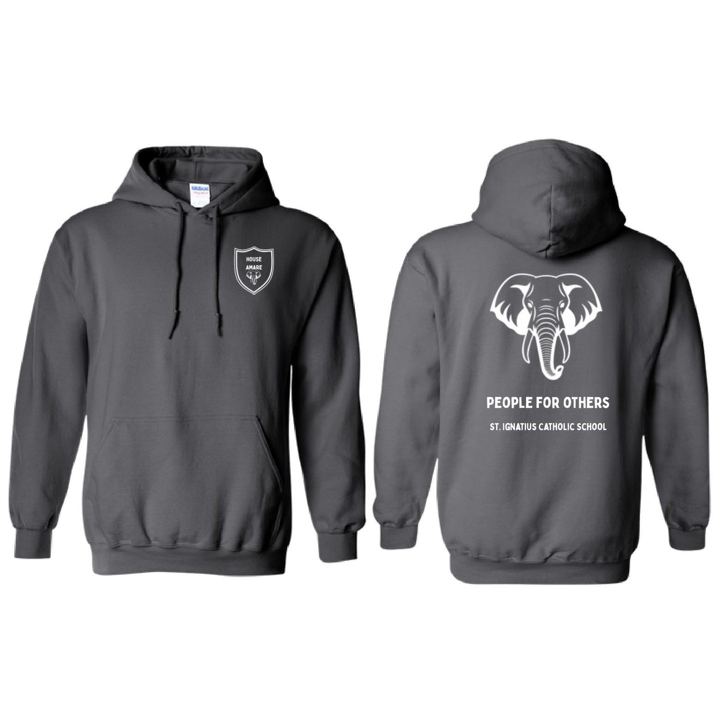 St. Ignatius House Hooded Sweatshirt - Elephant