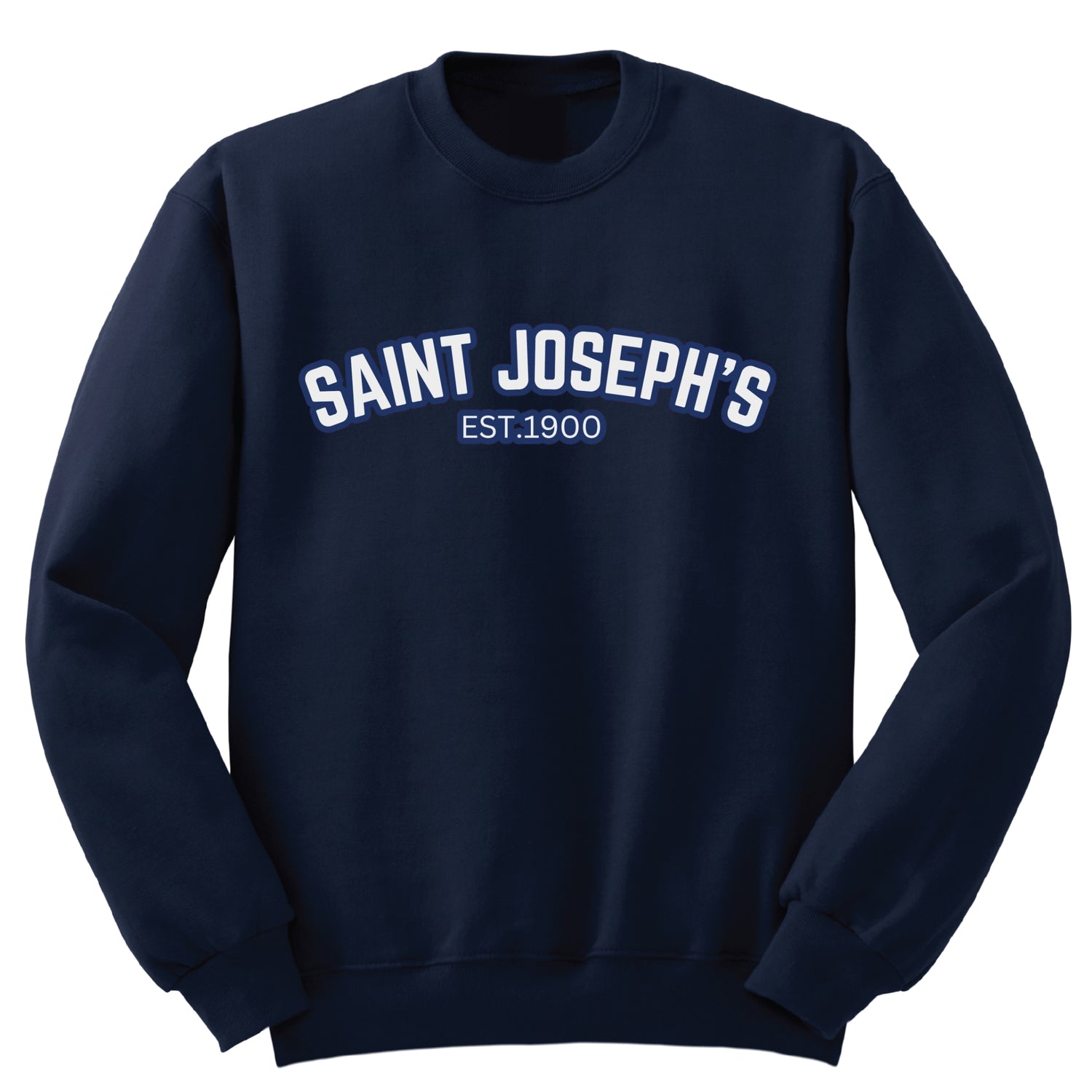 St. Joseph's Catholic School Full Chest Crew Sweatshirt - Navy