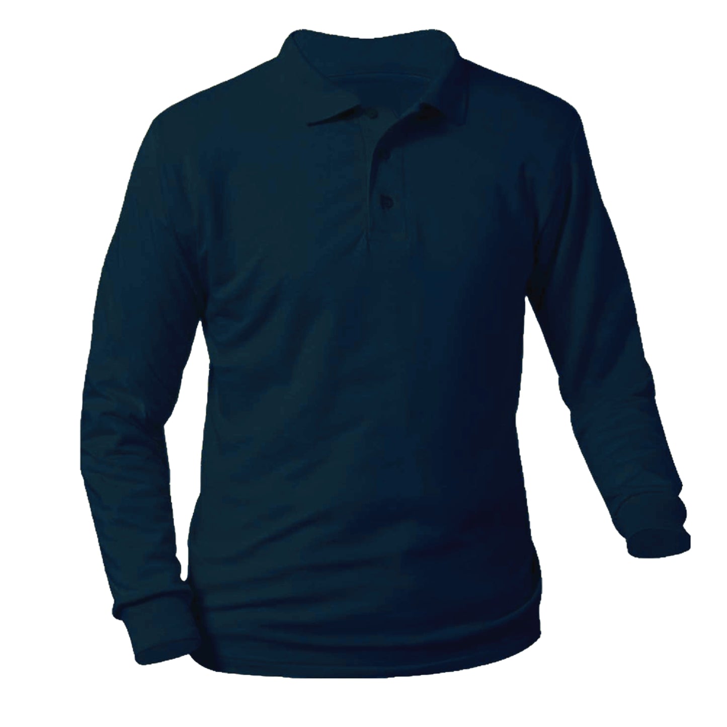 St. Joseph Navy Long Sleeve Knit Shirt (with logo)