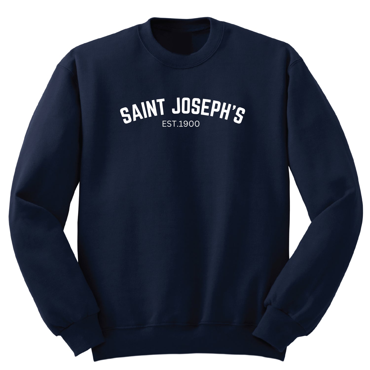 St. Joseph's Catholic School Full Chest Crew Sweatshirt - Navy