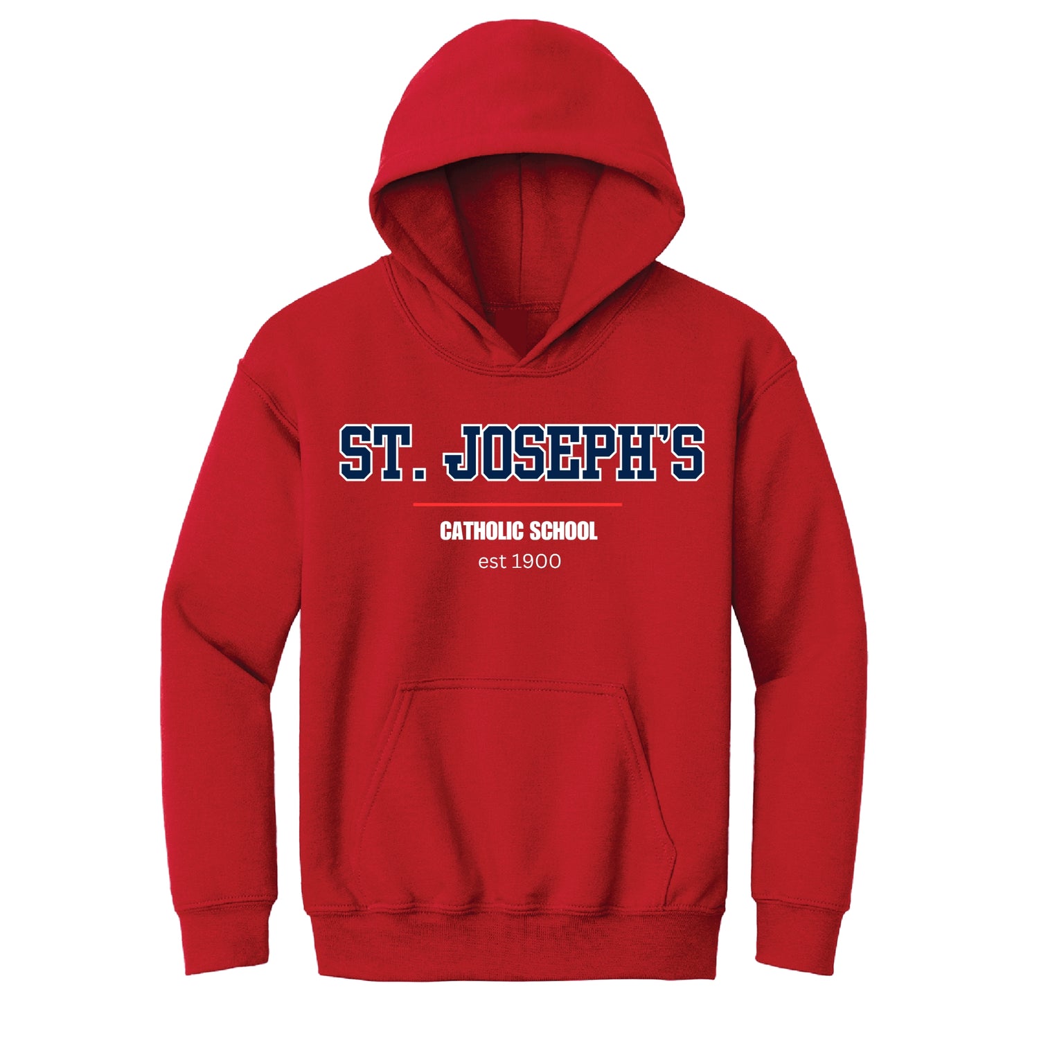 St. Joseph's Catholic School Hooded Sweatshirt - Red