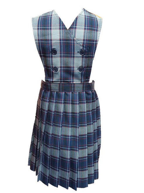 Dunbar Plaid Knife Pleat Double Breasted Jumper