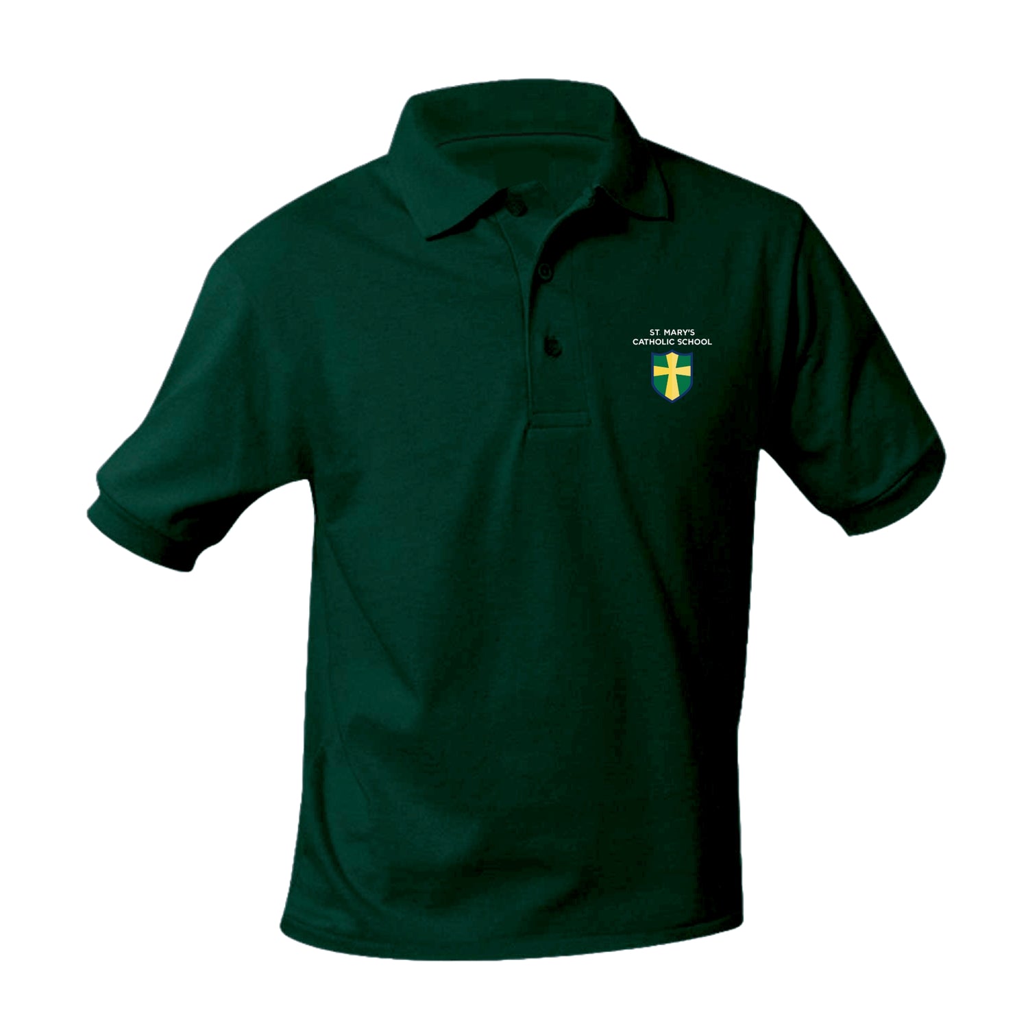 St. Mary's Catholic School Jersey Polo - Dark Green