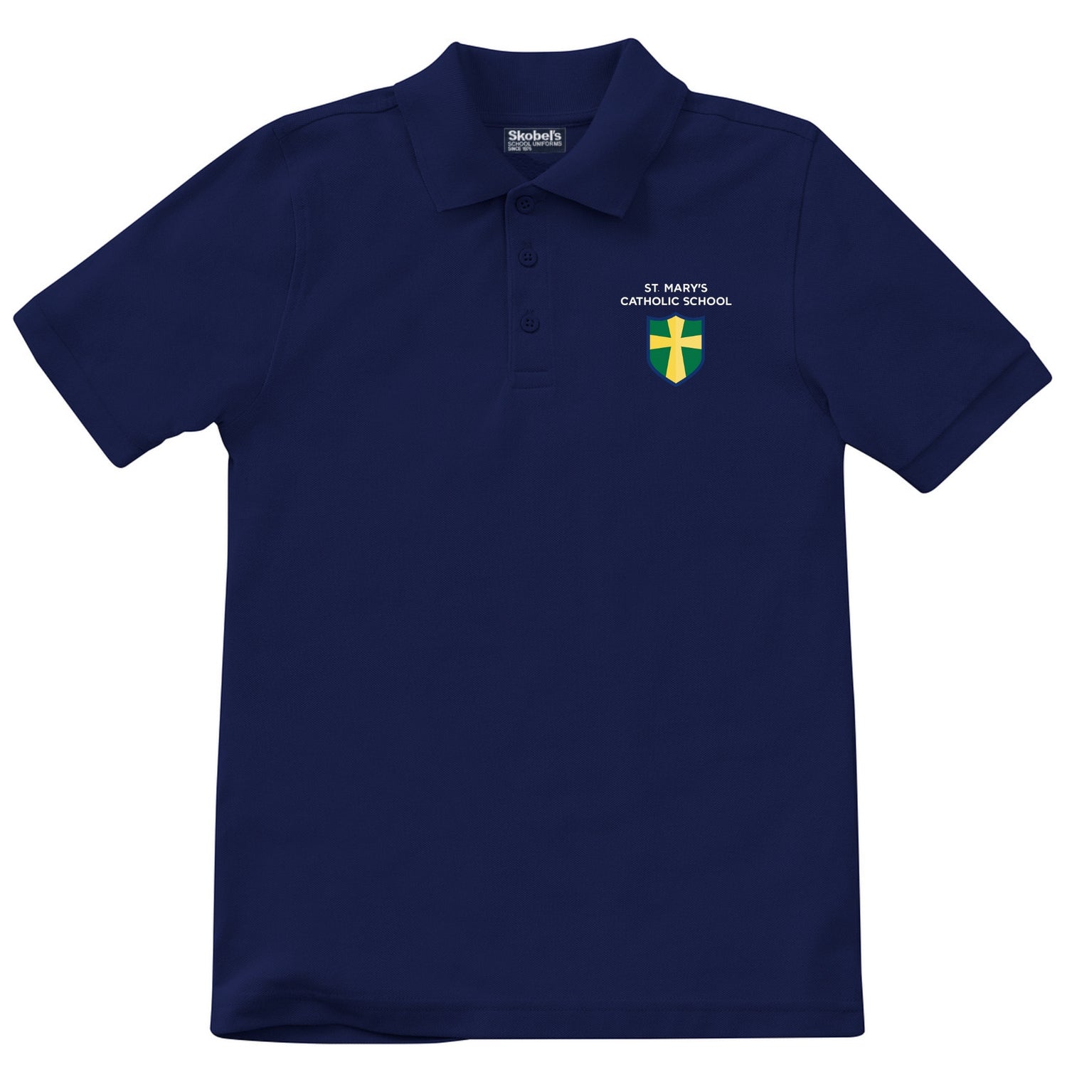 St. Mary's Catholic School Pique Polo - Navy