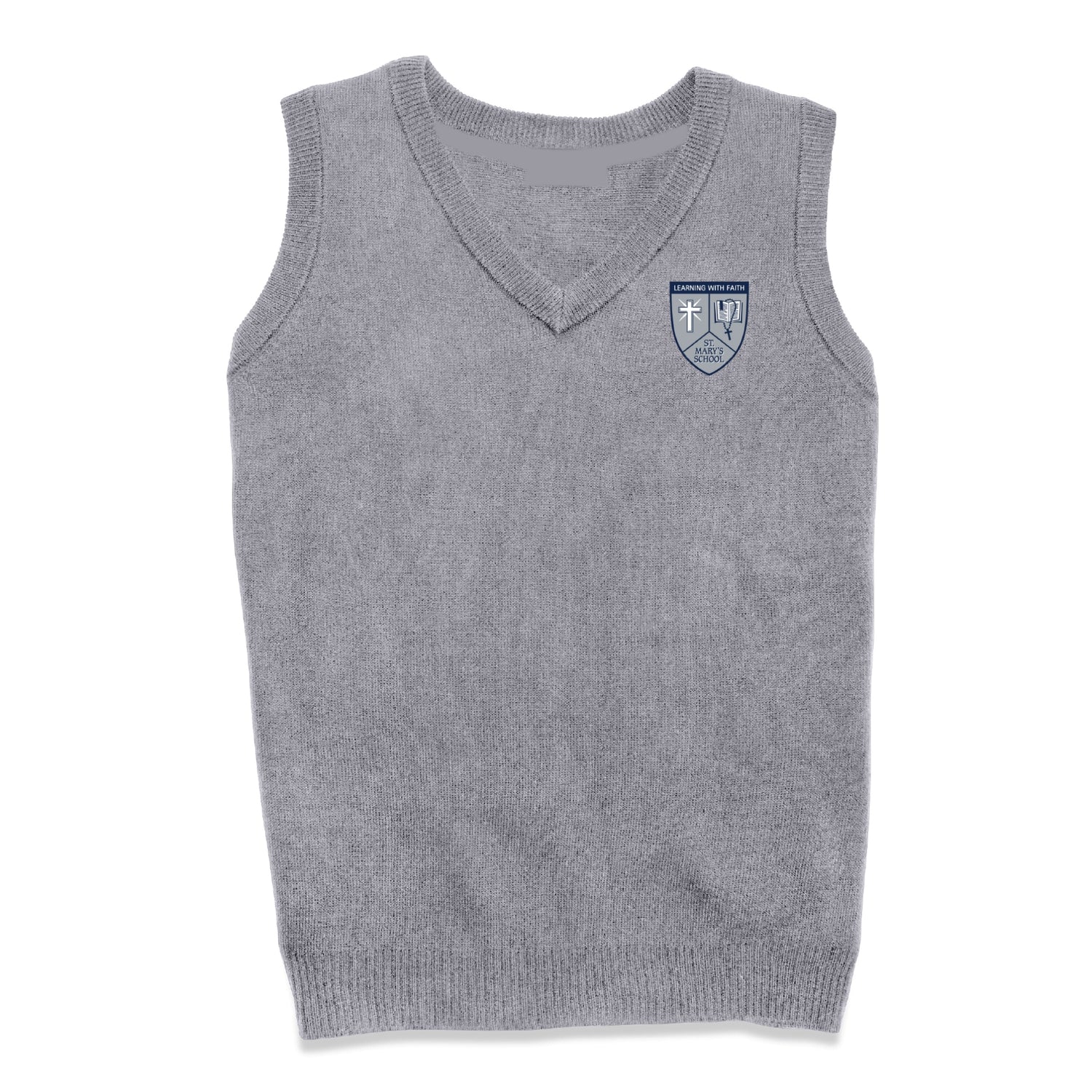 St. Mary of the Assumption School Pullover Vest - Grey