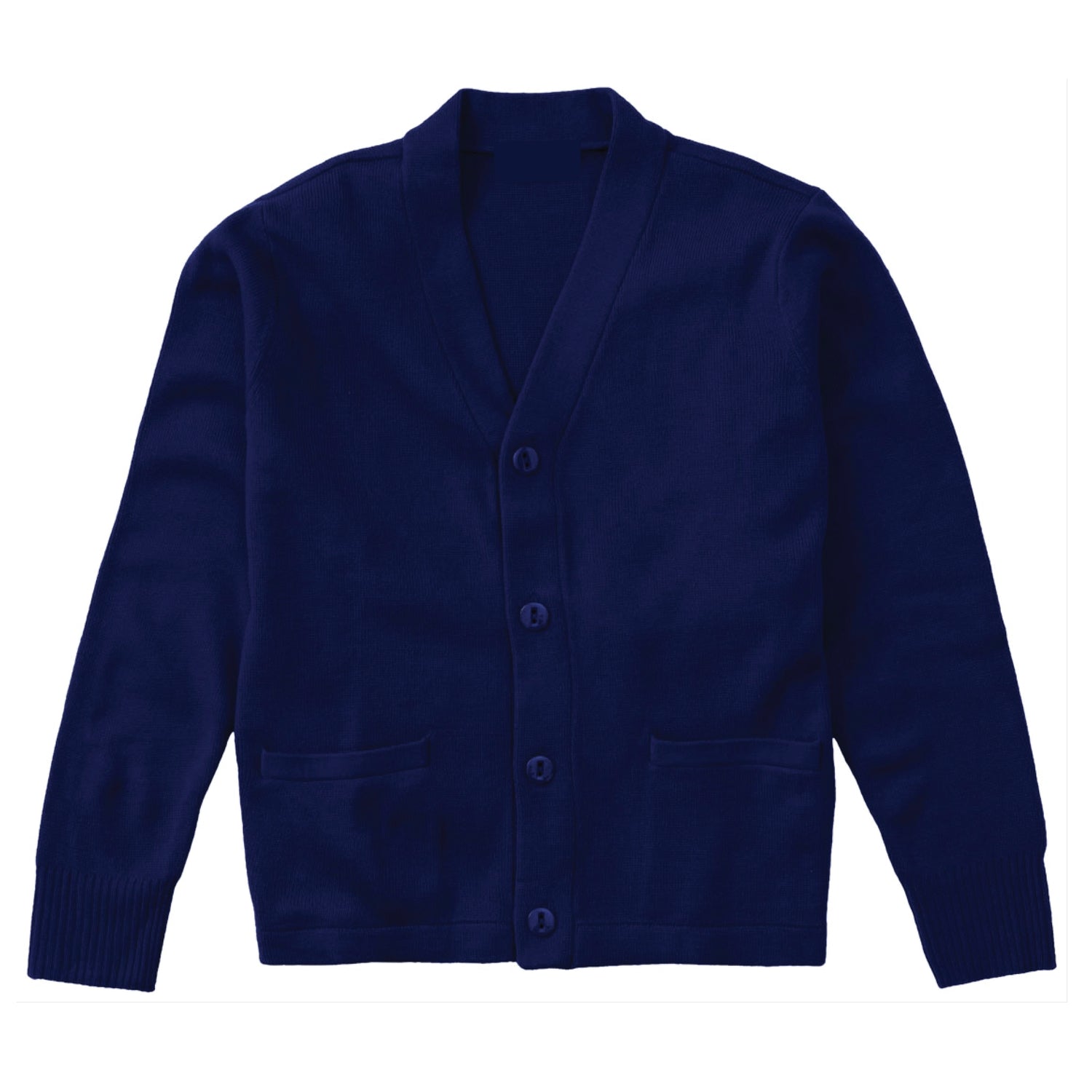 St. Paul Navy Logo Cardigan Sweater (with logo)