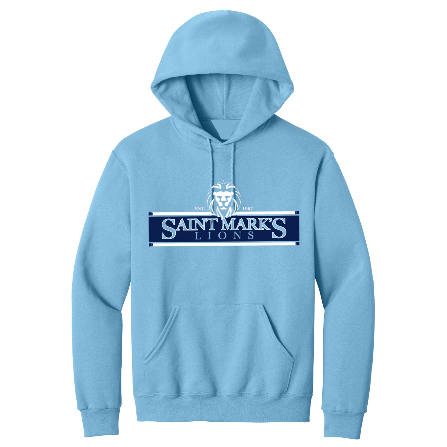 St. Mark's Catholic School Spirit Hooded Sweatshirt - Lt. Blue