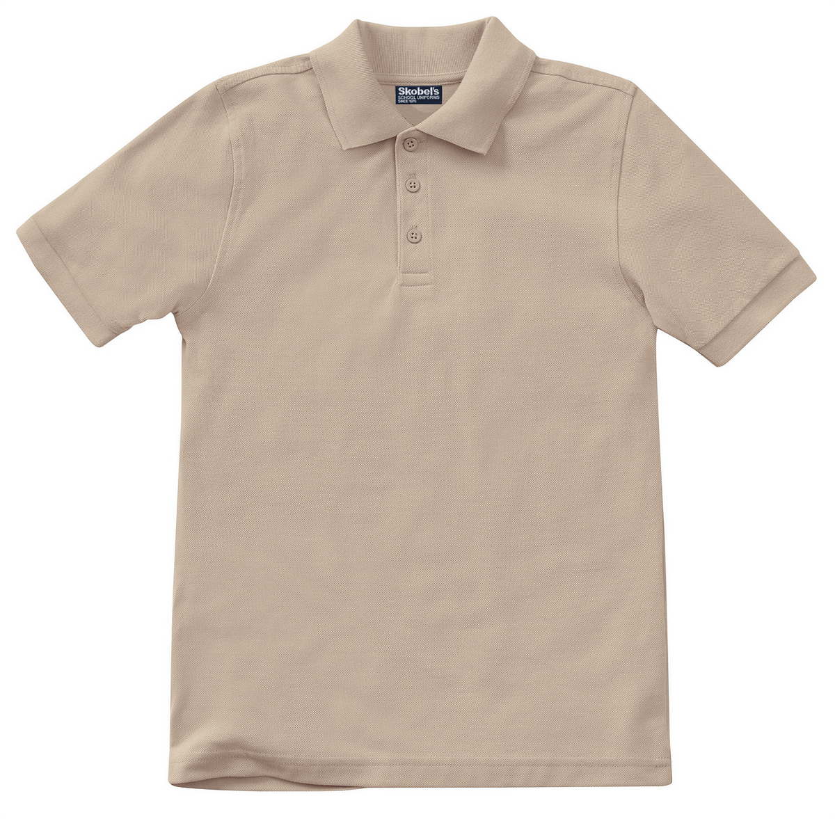 Glendale Adventist Academy Khaki Pique Polo - Staff (with logo)