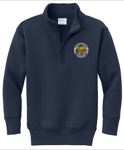 Terrytown Elementary 1/4 Zip Sweatshirt - Navy - All Grades