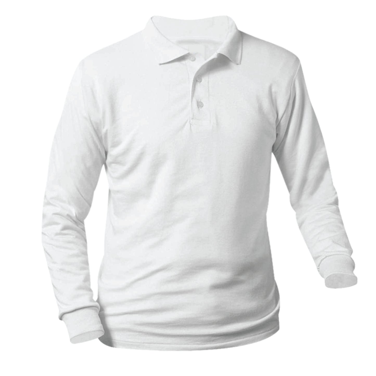 West Portal Lutheran White Long Sleeve Knit Shirt (with logo)