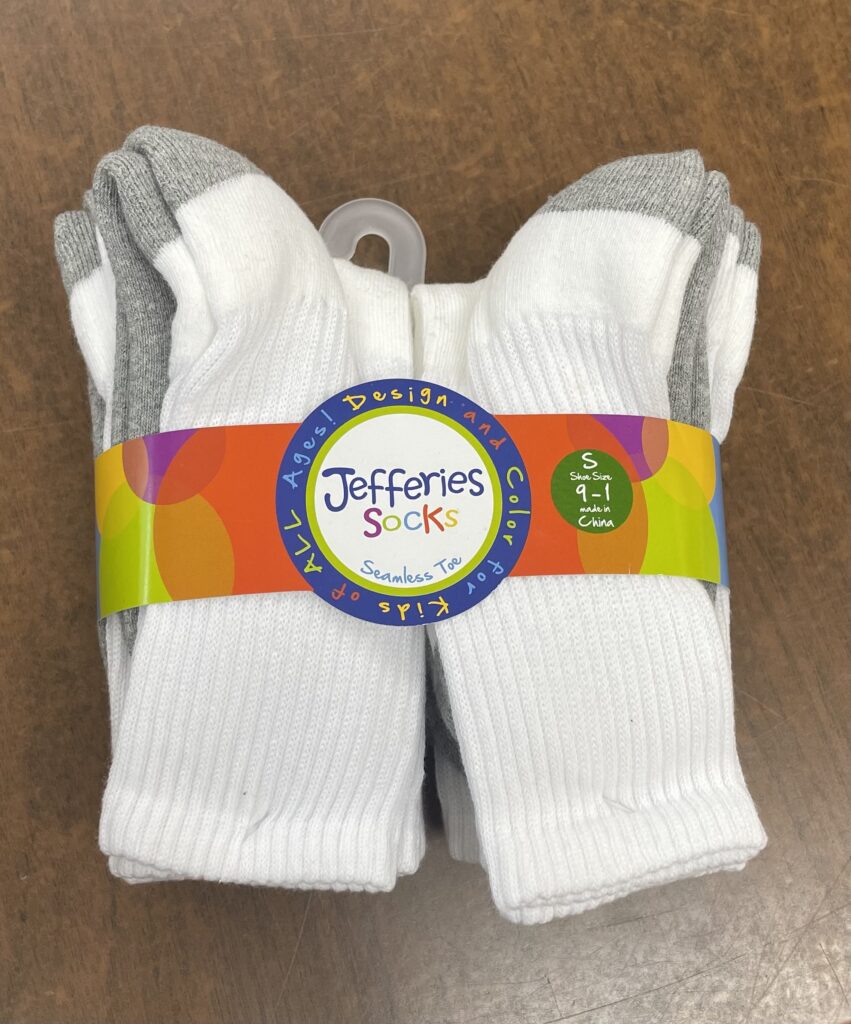 White Crew Socks