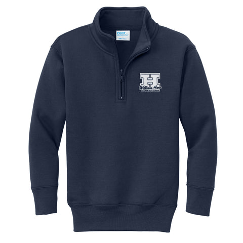 William Hart 1/4 Zip Sweatshirt - Navy - All Grades