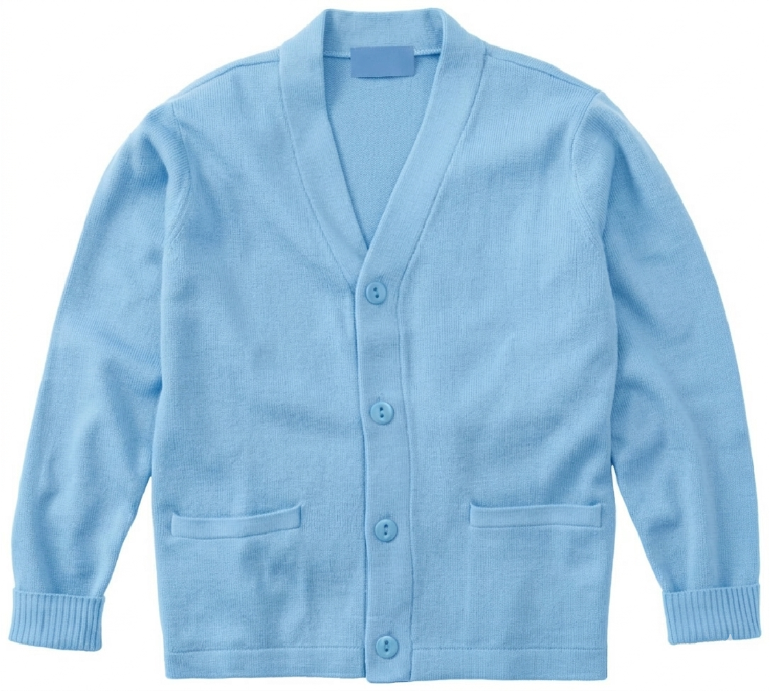 Treasure Valley Classical Academy Cardigan with Logo - Lt. Blue