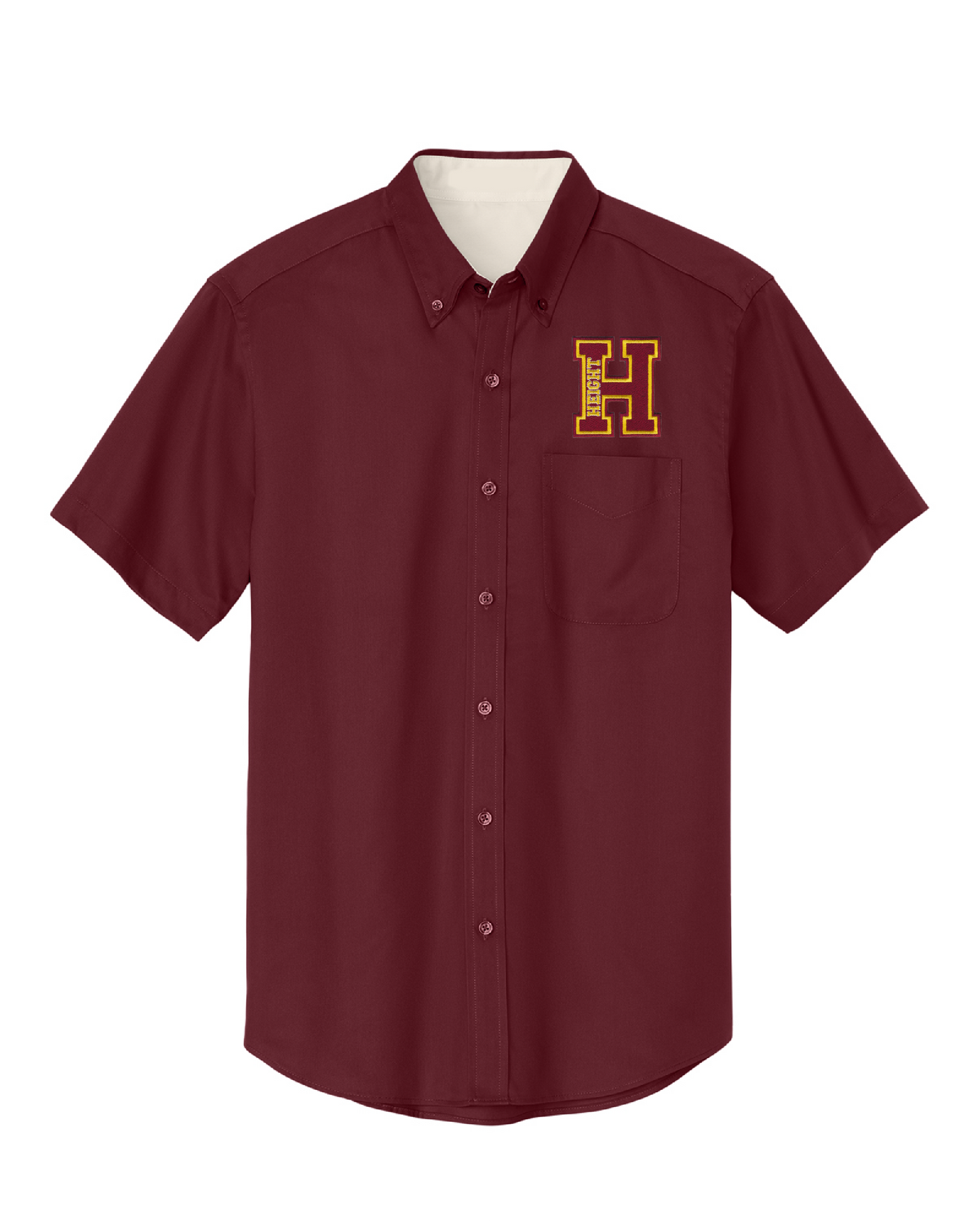 Dorothy Height Charter School Mens Oxford - Maroon