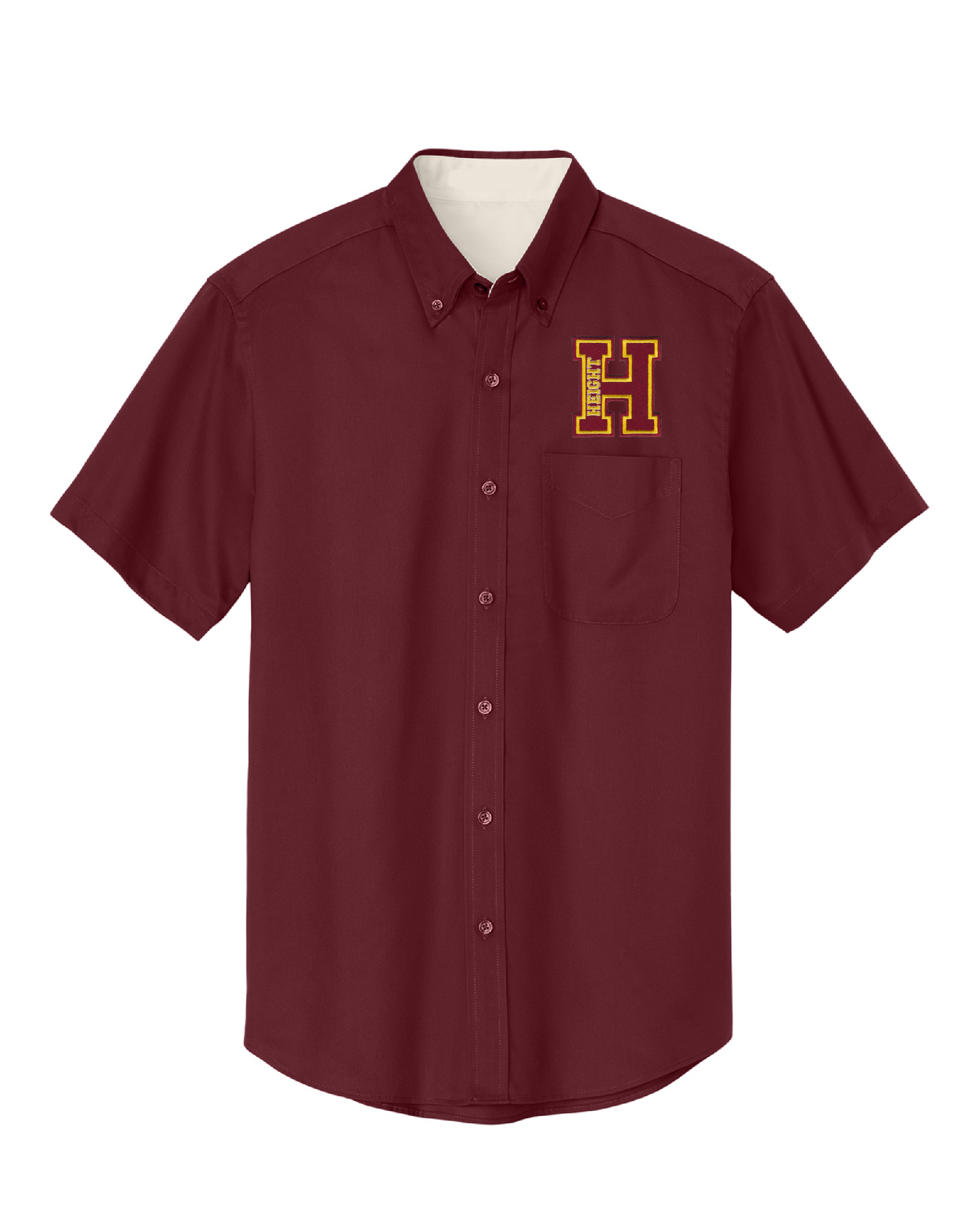 Dorothy Height Charter School Mens Oxford - Maroon