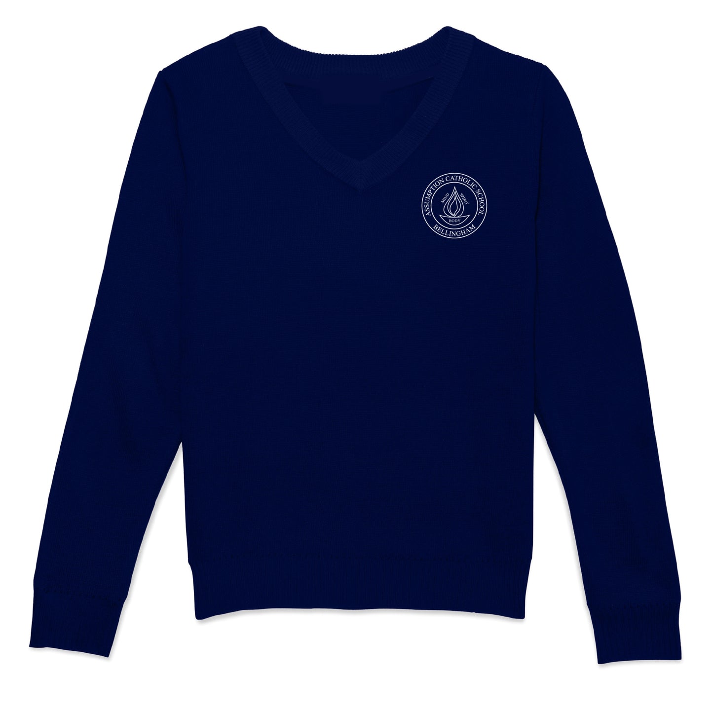 Assumption Catholic School Pullover Sweater - Navy