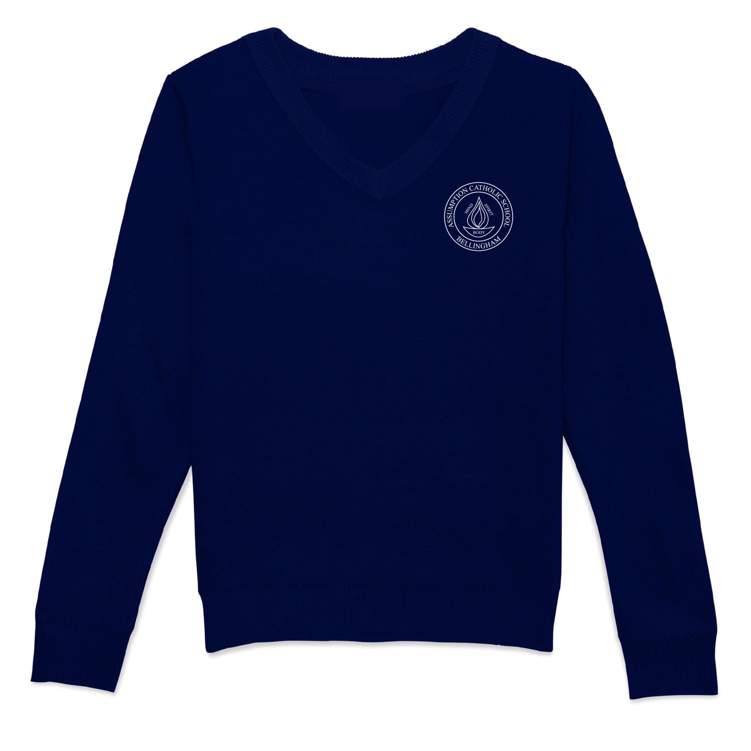 Assumption Catholic School Pullover Sweater - Navy