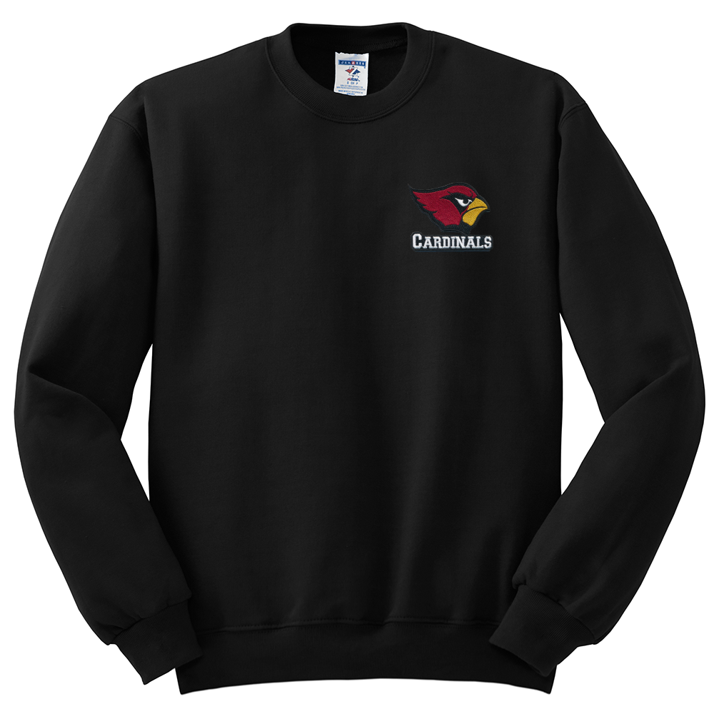 Belle Chasse High Pocket Cardinal Crew Sweatshirt - Black