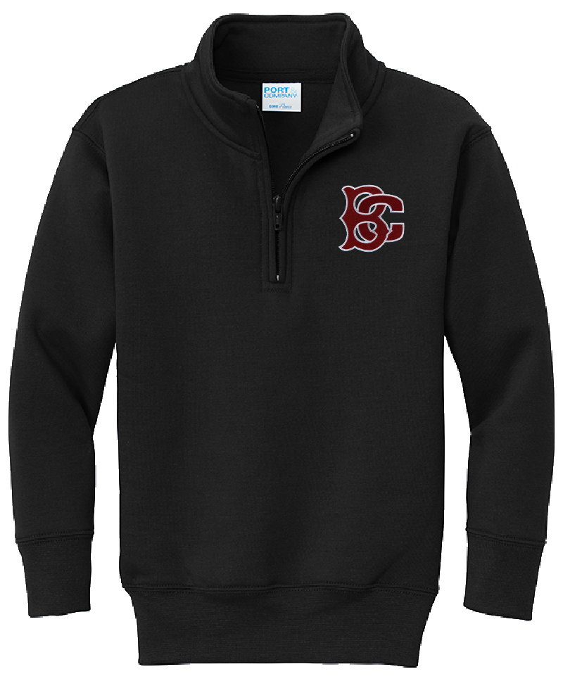 Belle Chasse High 1/4 Zip Sweatshirt - Black