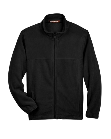 Fleece Jacket With School Logo - Black - CLEARANCE