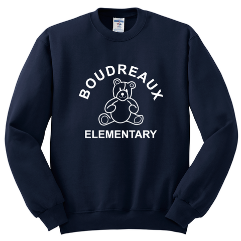 Boudreaux Full Chest Crew Sweatshirt - Navy