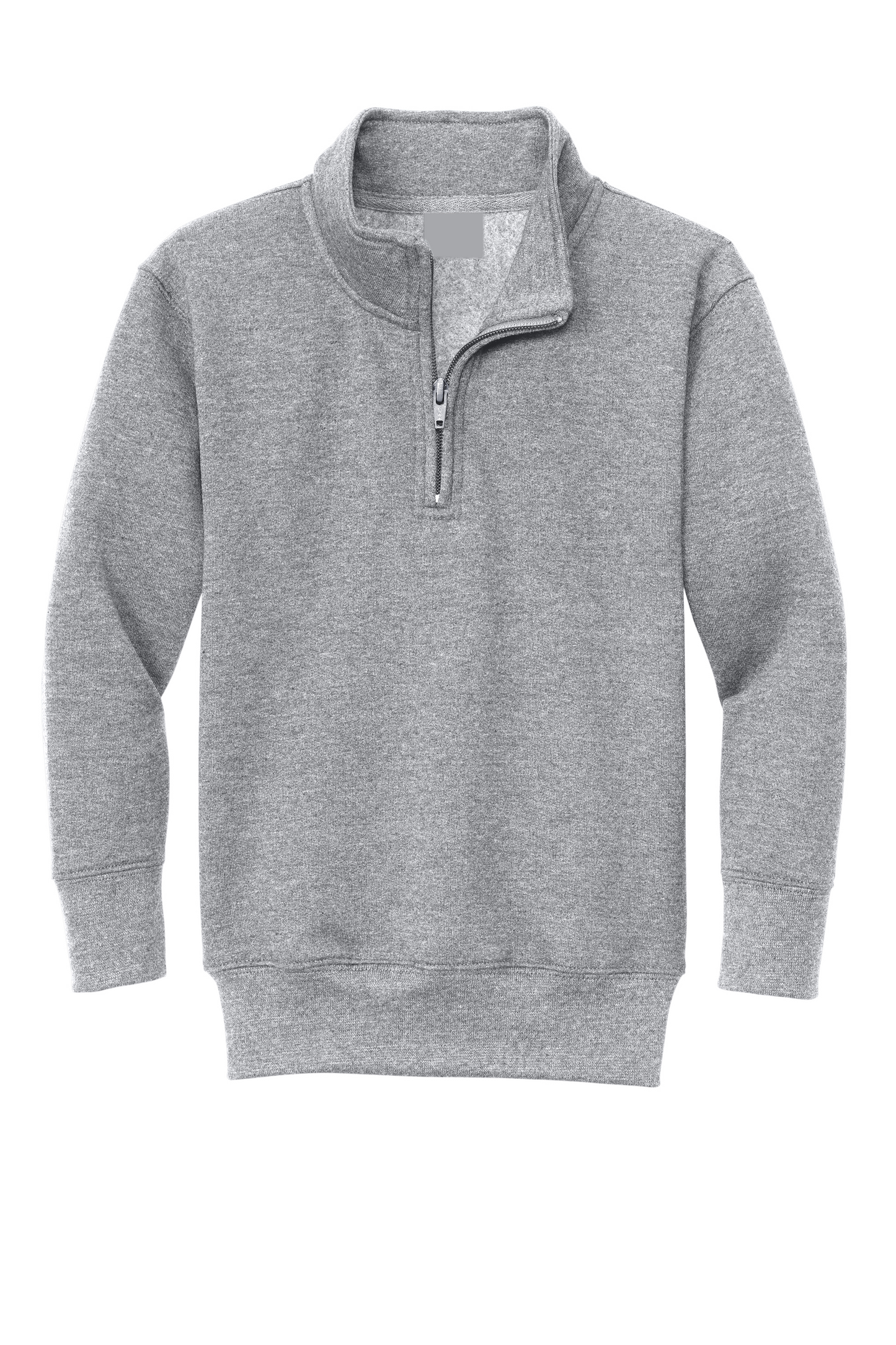 Louisiana Key Academy 1/4 Zip Sweatshirt with Logo - Grey
