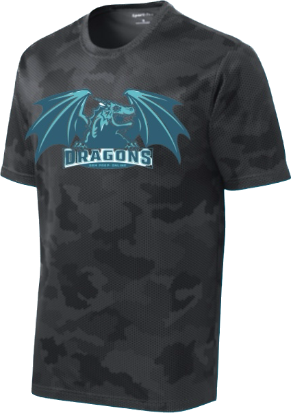Gem Prep Camo Hex Tee with Dragons Logo