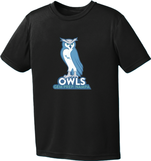 Gem Prep Dri-fit Spirit Tee with Owls Logo