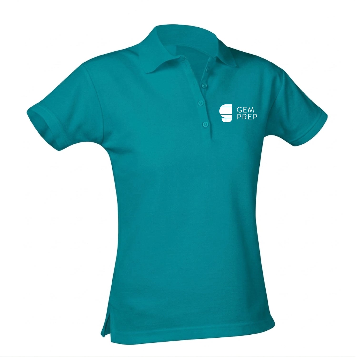 Gem Prep Feminine Fit Jersey Polo - Teal